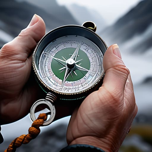 Using a compass in fog before you lose your way.