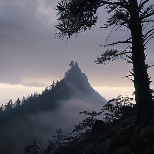Recognizing tree silhouettes against a changing sky.