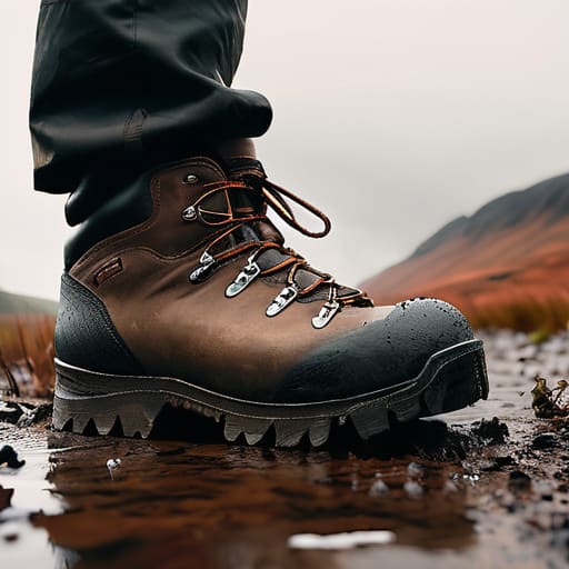 Making the final decision on hiking boots.
