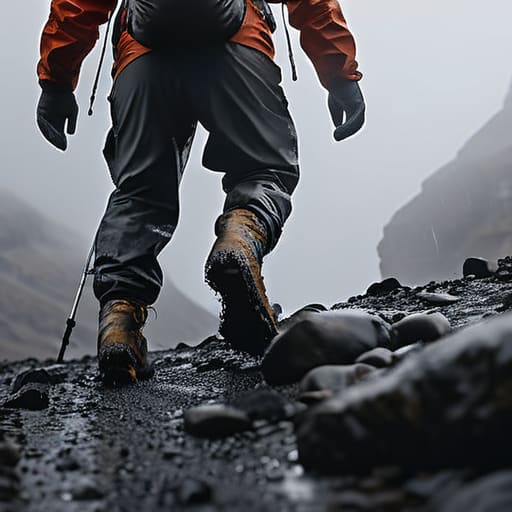 Making the final decision on waterproof trousers.