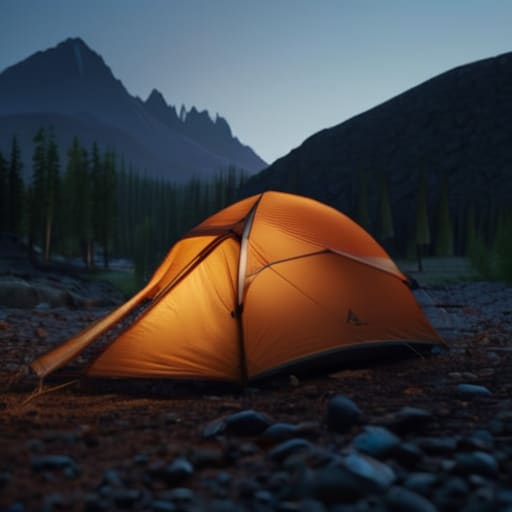 Making the final decision on campsite location.
