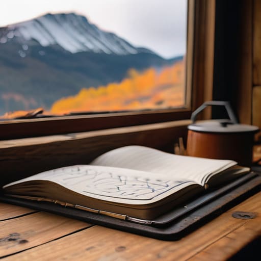 Wildlife notebook capturing The Long View.