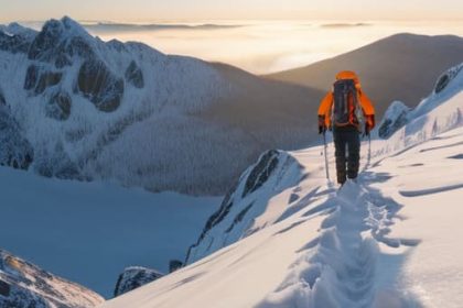 Complete guide to winter hillwalking book cover.