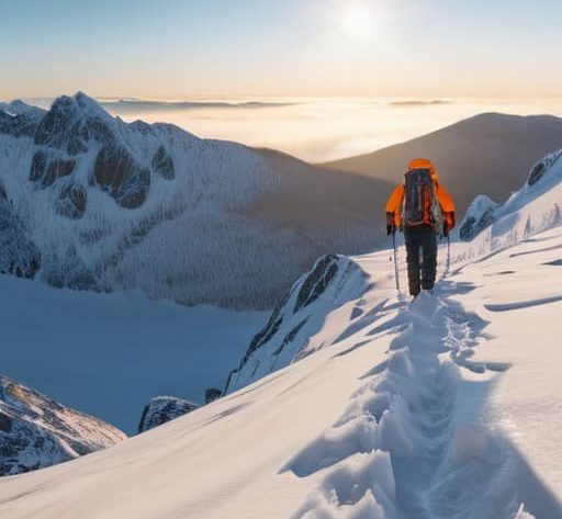 Complete guide to winter hillwalking book cover.