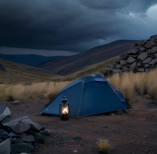 Tips on how to camp in wind.