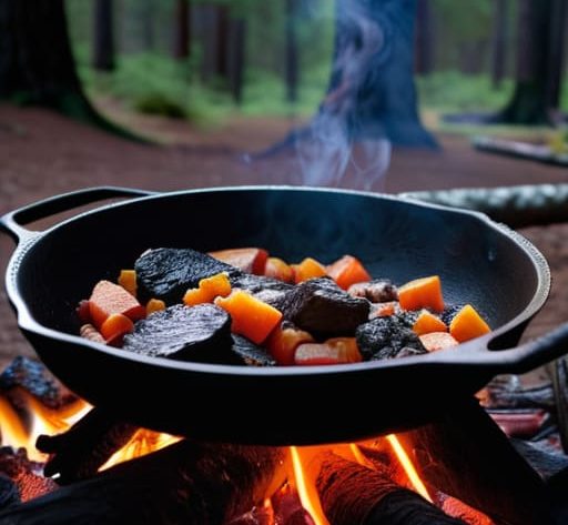 How to cook delicious meals over campfire.