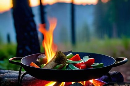 How to cook while camping without kitchens.