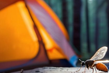 How to deal with insects when camping.
