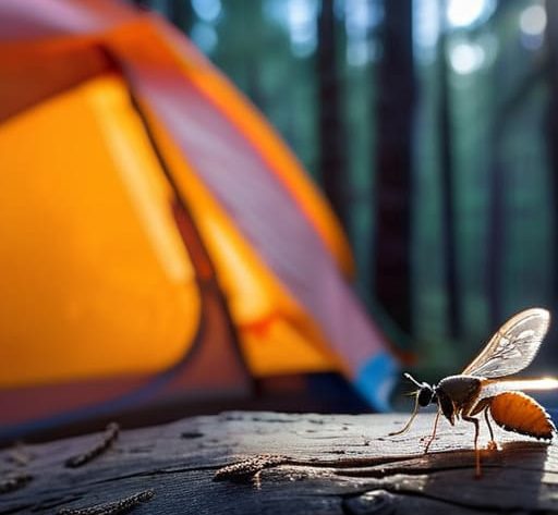 How to deal with insects when camping.