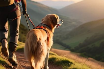 Tips on how to hike with a dog.