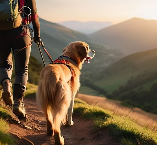 Tips on how to hike with a dog.