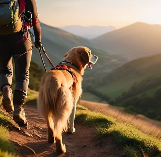Tips on how to hike with a dog.