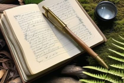 Learning how to keep a wildlife notebook.