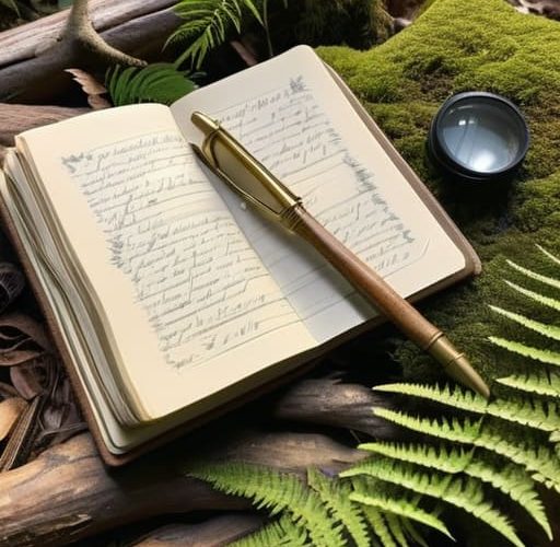 Learning how to keep a wildlife notebook.