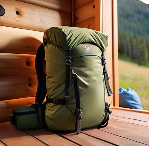 How to pack a rucksack for camping.
