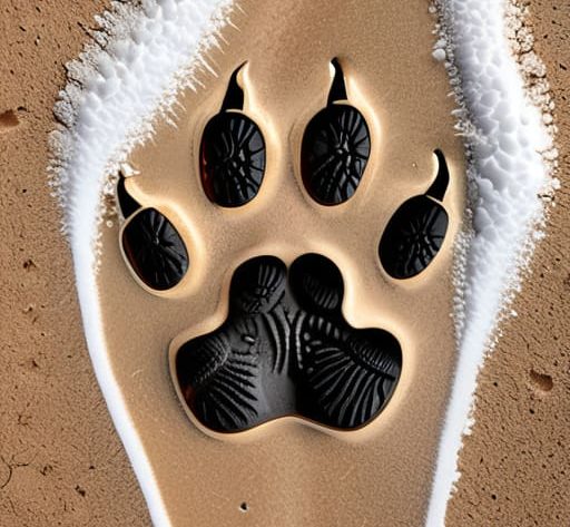 Learning how to read animal tracks.