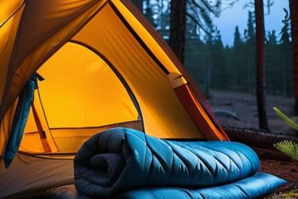 Tips on how to stay warm at night camping.
