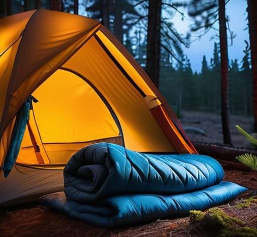 Tips on how to stay warm at night camping.