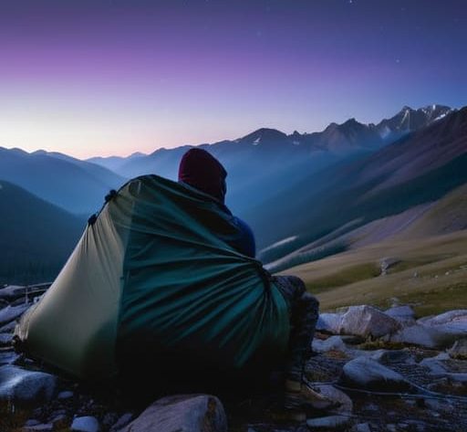 Learning how to use a bivvy bag.