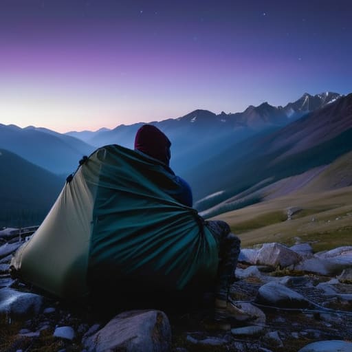 Learning how to use a bivvy bag.