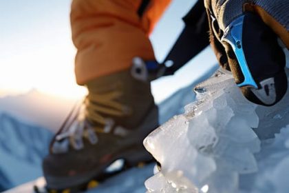 Learn how to use crampons and ice axe.