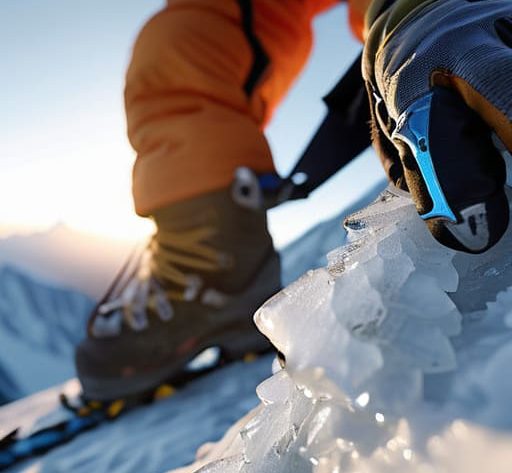 Learn how to use crampons and ice axe.