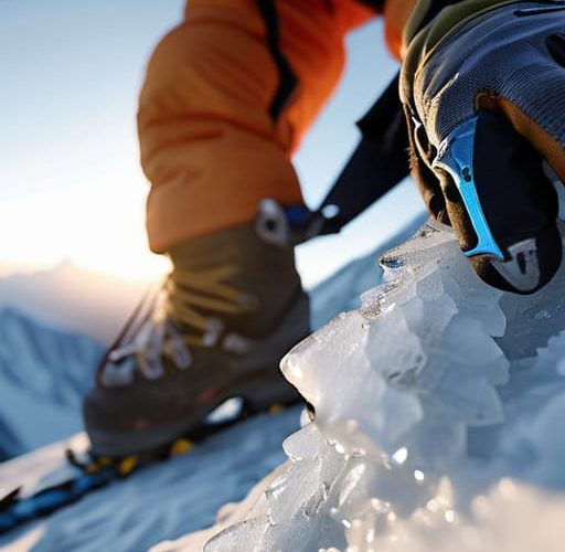 Learn how to use crampons and ice axe.