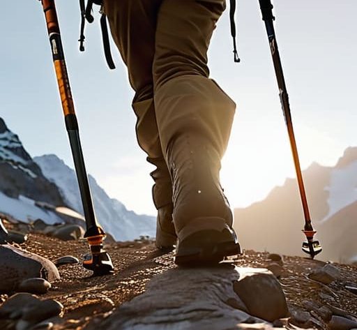 Guide on how to use trekking poles.