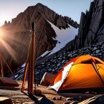 Mastering the art of setting up tents.