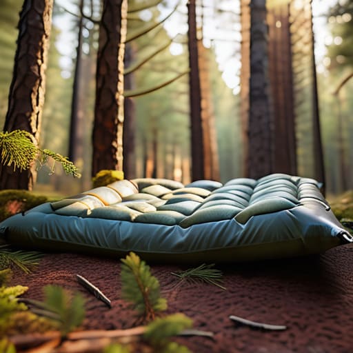 Insulated The Ground Sleeping System setup.
