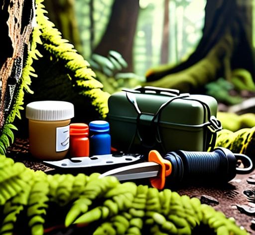 Essential gear for beginners in the woods.