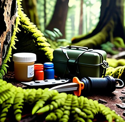 Essential gear for beginners in the woods.