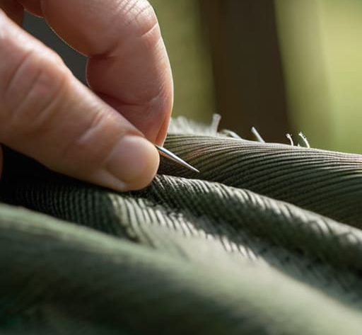 How to repair outdoor clothing jacket.