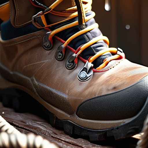 Cleaning outdoor gear before the weather turns.