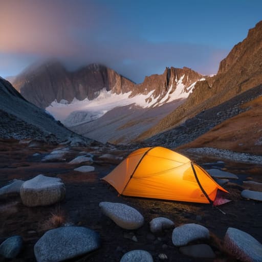The morning after the mistake in camping.