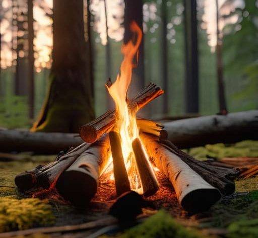 How to build a sustainable campfire guide.