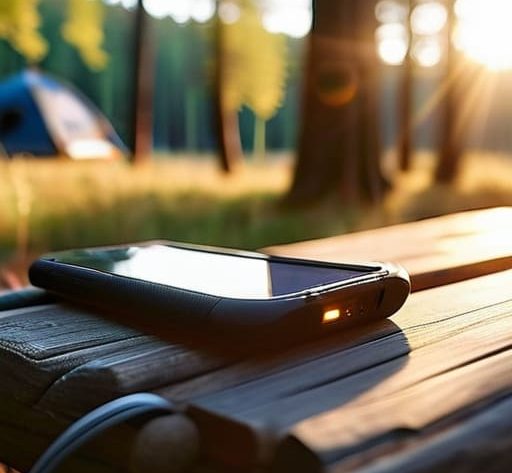 How to charge devices while camping.