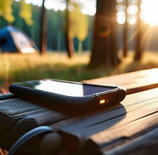 How to charge devices while camping.