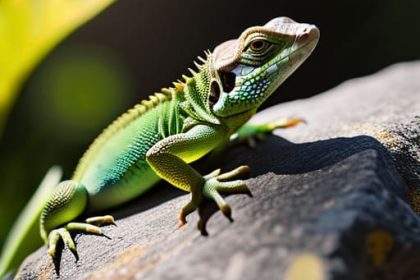 How to identify reptiles and amphibians basking.