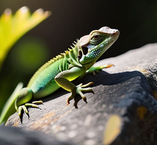 How to identify reptiles and amphibians basking.
