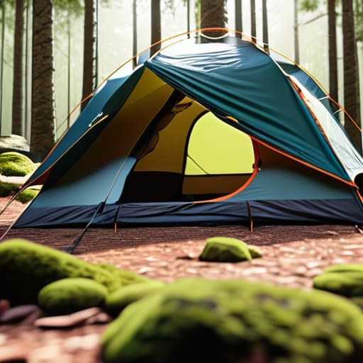 How to pitch a tent on uneven ground.